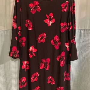 Tommy Hilfiger Floral Black, Pink, &  Red Women's Dress